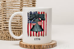 1776 Liberty Bell PNG, Patriotic USA Flag Sublimation Product Image 3