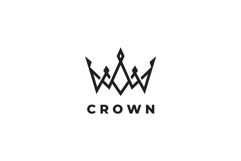 Abstract Crown Logo Design Vector Illustration Product Image 3