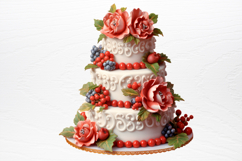 Christmas Cake Sublimation Clipart PNG Product Image 3