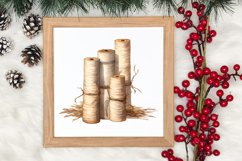 Cozy Boho Christmas Sublimation Clipart, Christmas PNG Product Image 3