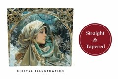 Christmas Tumbler Sublimation, Winter Girl Tumbler Design Product Image 3