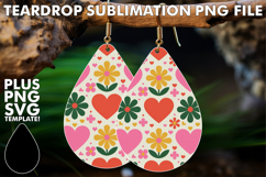 Beautiful Teardrop Earrings Ideas, Valentine's Pattern Product Image 1
