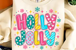 Holly Jolly PNG, Preppy Merry Coquette Christmas PNG Product Image 2