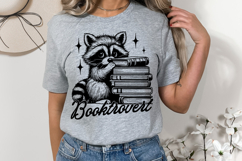 Bookish Raccoon SVG PNG Cute Reader Raccoon Book Lover Product Image 3