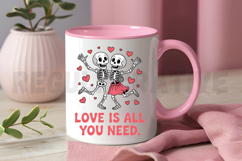 Love is All You Need Skeleton Sublimation PNG Product Image 3