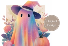 Holographic Ghost Tumbler Design, Glitter Halloween Tumbler Product Image 3
