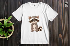 Cute Baby Raccoon Clipart Sublimation PNG Product Image 3