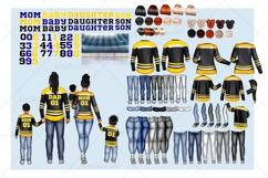 Hockey Family clipart: &quot;HOCKEY CLIPART&quot; Hockey jerseys PNG Product Image 2