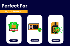 Data Security 3D Icon Pack Product Image 3