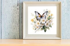 Vintage Floral Butterflies Clipart, butterflies Clipart Product Image 3