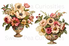 Flowers, Junk Journal, PNG, Clipart, Ephemera, Botanical Product Image 3