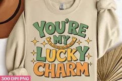 You're My Lucky Charm PNG, Groovy ST Patricks Sublimation PN Product Image 3
