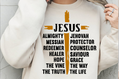 Jesus SVG Christian SVG, T-Shirt Design Vintage Nails Cross Product Image 3