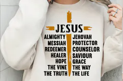 Jesus SVG Christian SVG, T-Shirt Design Vintage Nails Cross Product Image 3