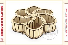 Box Organizer v18 - laser cut file - Glowforge ready SVG Product Image 3
