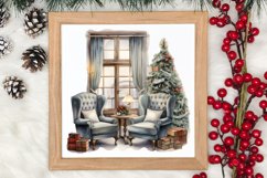 Cozy Christmas Home Clipart Sublimation Product Image 3