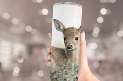 Cute Deer Tumbler Sublimation | Watercolor Tumbler Wrap Product Image 3