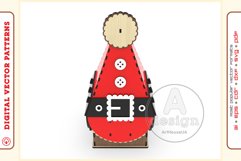 Christmas_gift_box_V6 - laser cut file - Glowforge ready SVG Product Image 3