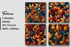 Autumn Leaves Pattern Digital Paper Product Image 3