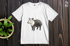 Watercolor Tapir Animal Clipart Sublimation PNG Product Image 2
