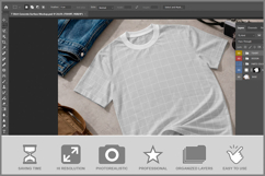 T Shirt Concrete Surface Mockup Product Image 2