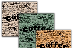 coffee digital papers, Coffee pattern, Coffee background Product Image 2