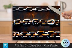 Rusty Chain Cutting Board Sublimation PNG Design Product Image 1