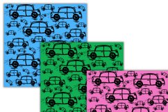 hand drawn cars digital papers Product Image 3