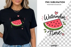 Watermelon Time PNG | Cute Summer Watermelon Design | Summer Product Image 3