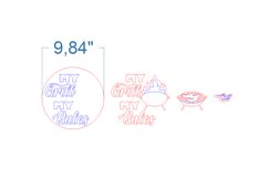 Grill SVG laser cut file for Glowforge Product Image 3
