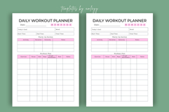 Daily Workout Planner Template | Editable Canva Fitness Product Image 3