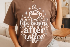 Life Begins After Coffee Svg, Morning Coffee Svg. Product Image 4
