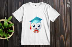 Cute Graduation Mascot Characters Clipart Sublimation PNG Product Image 3