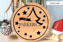 Christmas Family Name SVG - Christmas Tree Product Image 3