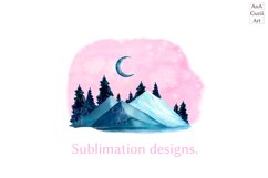 Watercolor Mountain clipart Product Image 2