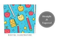 School Tumbler PNG, Back to School Sublimation Tumbler Product Image 3