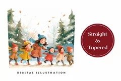 Christmas Tumbler Wrap Design, Winter Tumbler Sublimation Product Image 3