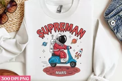 Supreman Mars PNG, Astronaut Sublimation PNG Product Image 3