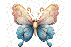 Jewel Toned Butterfly PNG Clipart, Vibrant Butterflies Product Image 3
