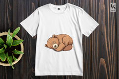 Sleeping Bear Clipart Sublimation PNG Product Image 3