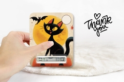 Vintage Halloween Cat Money Card, Halloween Gift Card Design Product Image 3