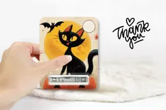 Vintage Halloween Cat Money Card, Halloween Gift Card Design Product Image 3