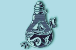 Boat 3D multilayer SVG/ Boat 3D mandala/ Boat paper cut Product Image 3