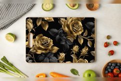 Black and Gold Roses Cutting Boards sublimation Design Product Image 3