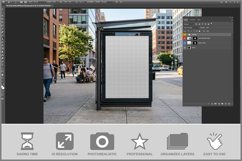 Bus Stop Vertical Billboard Product Image 2