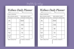 Calming Digital Wellness Daily Planner Template Editable Product Image 3