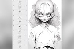 50 Procreate Creepy Dolls Stamp Brushes Product Image 6