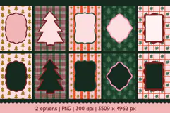 Vintage Christmas Photo Frames PNG Product Image 3