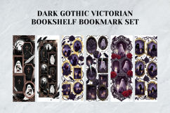 Dark Gothic Victorian Bookshelf Bookmark Set,Antique Library Product Image 3