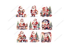 Funny Santa Claus Clipart, Christmas Clipart Product Image 3